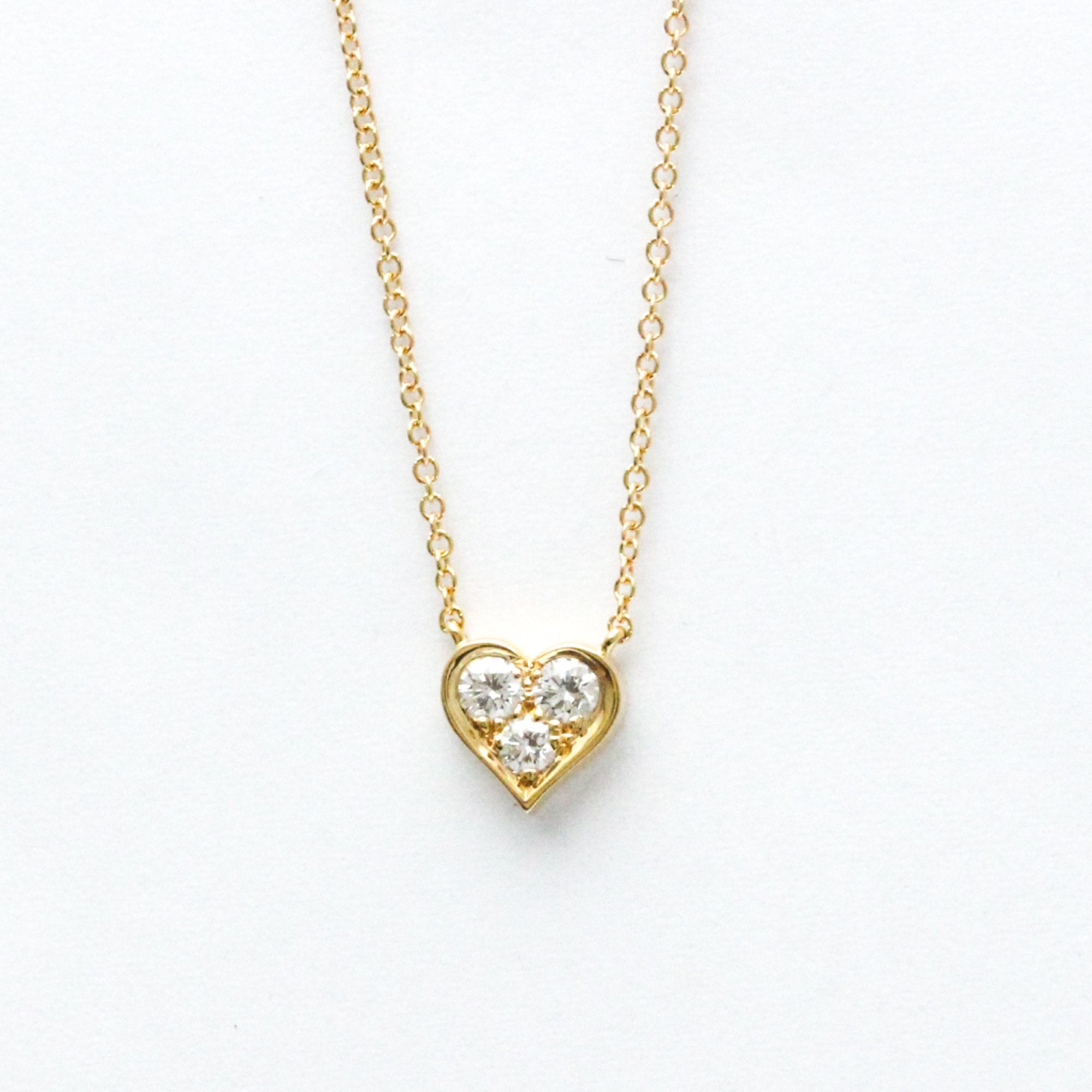 ThreeStone Heart Pendant Necklace