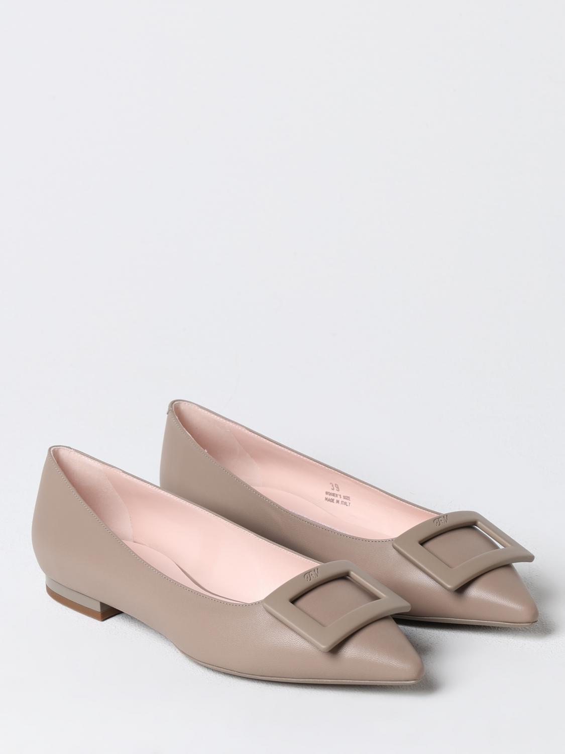Belle Vivier Leather Ballerinas