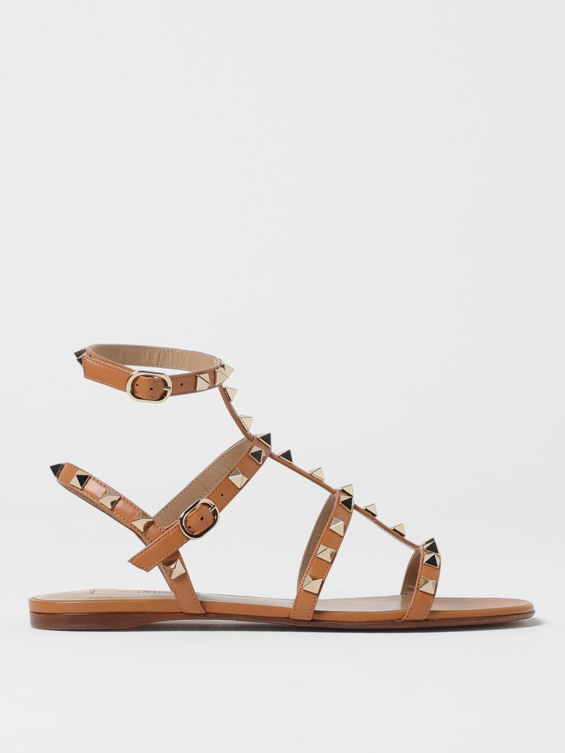 Rockstud Flat Sandals Studded Design