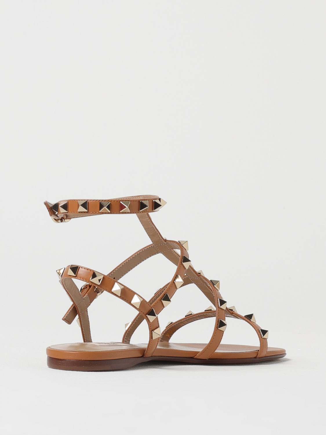 Rockstud Flat Sandals Studded Design