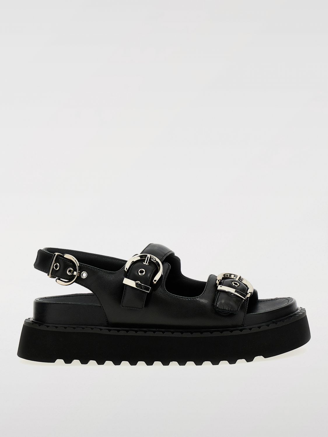 Platform Sandals Buckle Detail