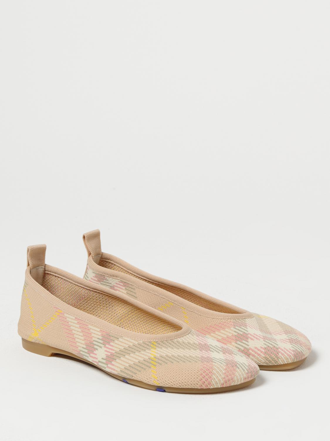 Knitted Plaid Ballerina Flats