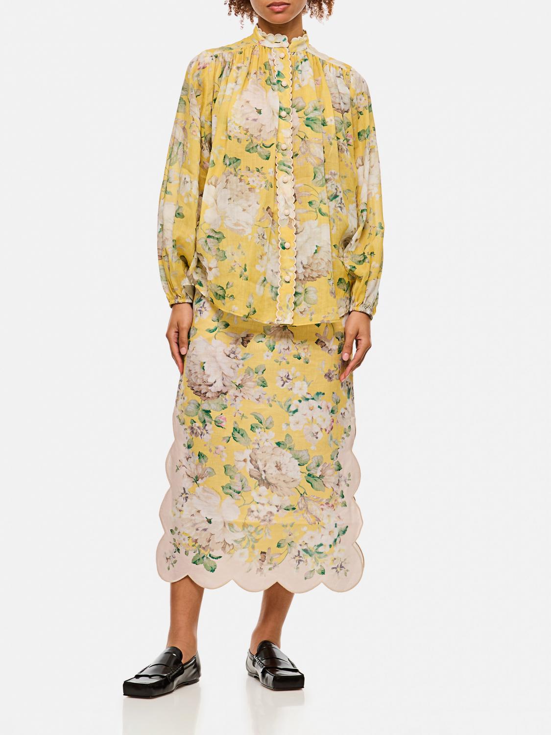 Allia Floral Linen Shirt Relaxed Fit