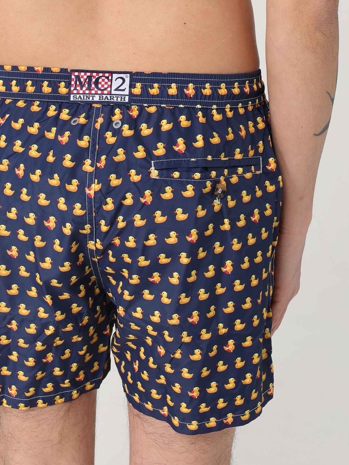 Duck Print Swim Trunks