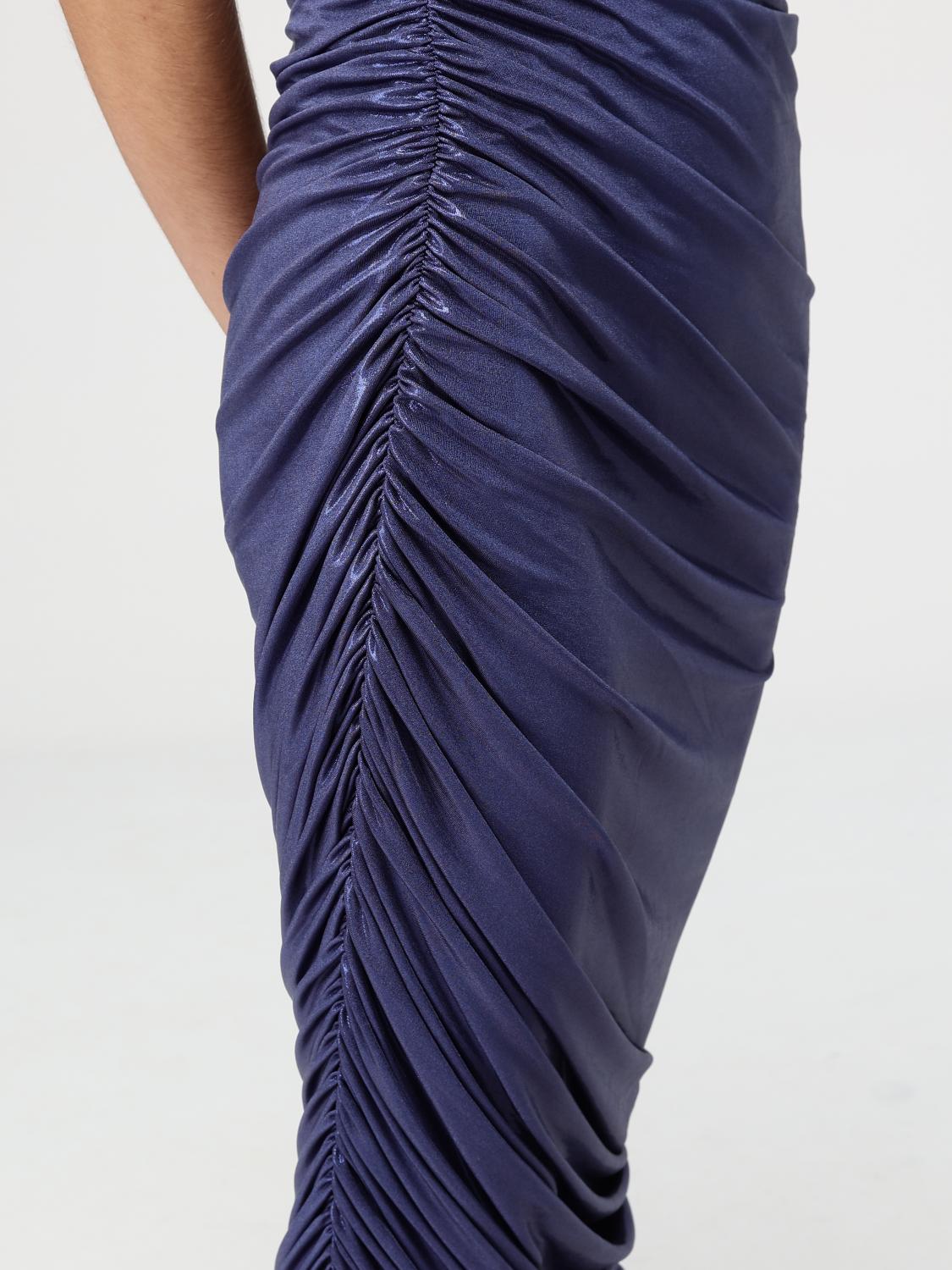 Diana Dress Metallic Jersey Draped Maxi