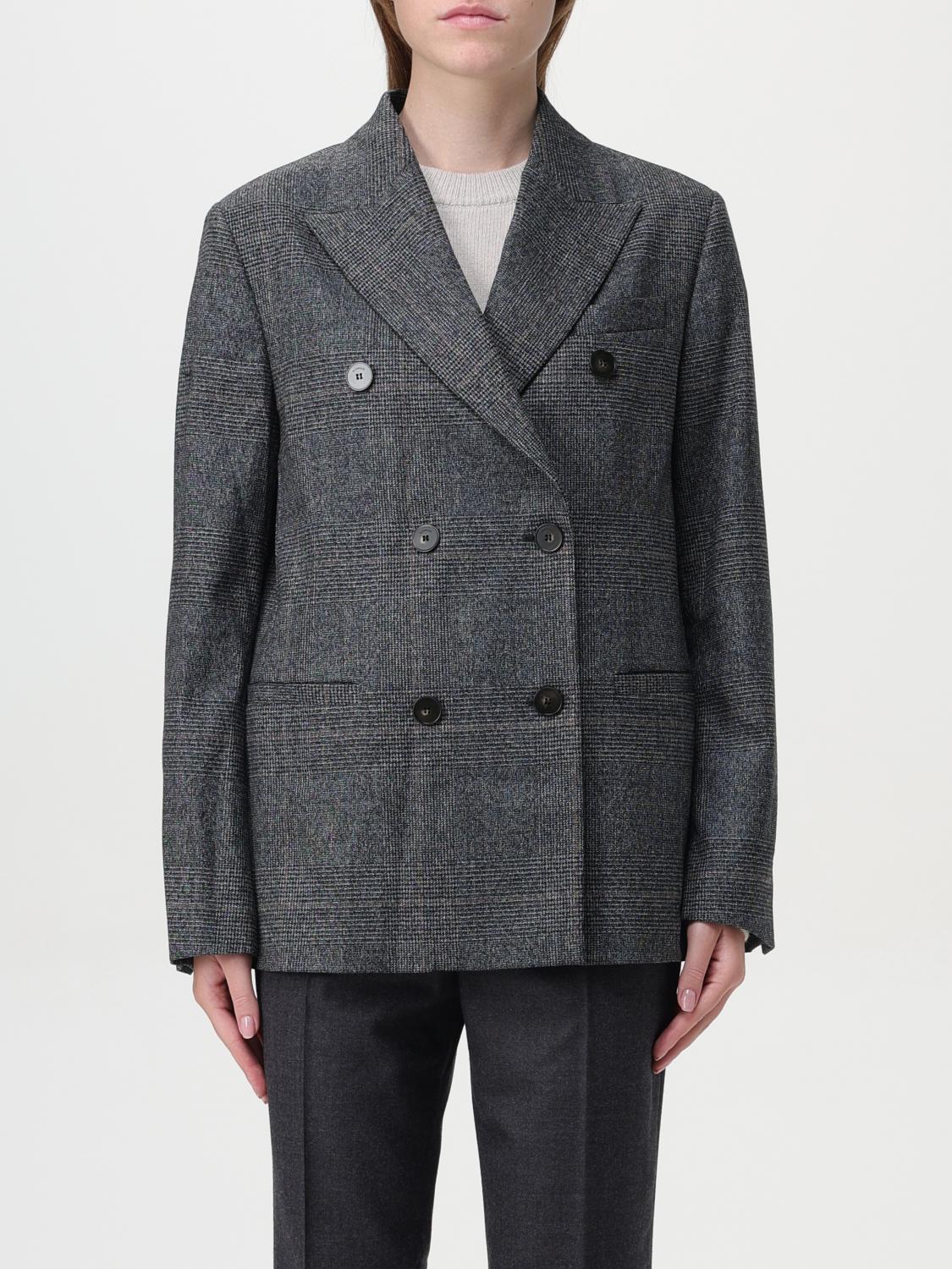 Double Breasted Plaid Blazer