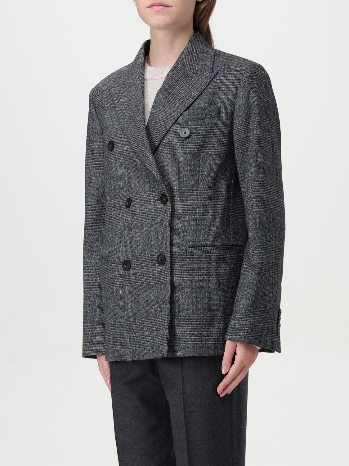 Double Breasted Plaid Blazer