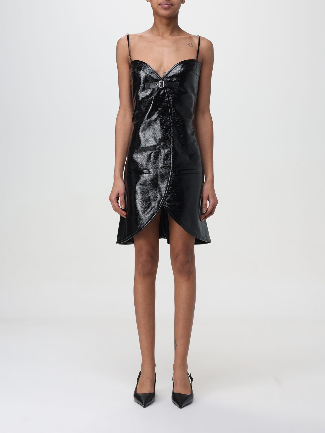 Patent Leather Mini Dress