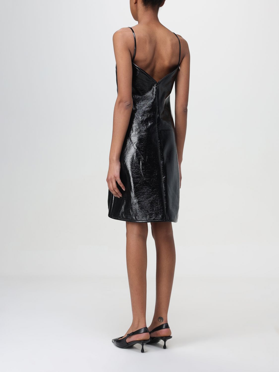Patent Leather Mini Dress