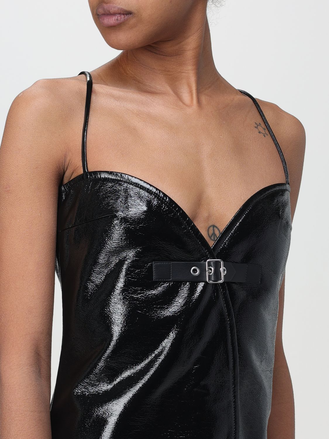 Patent Leather Mini Dress