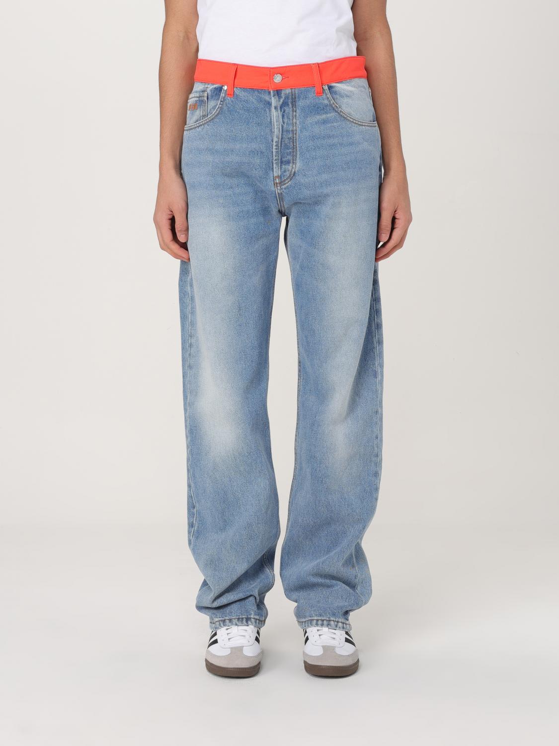 Relaxed Fit Jeans Contrast Waistband