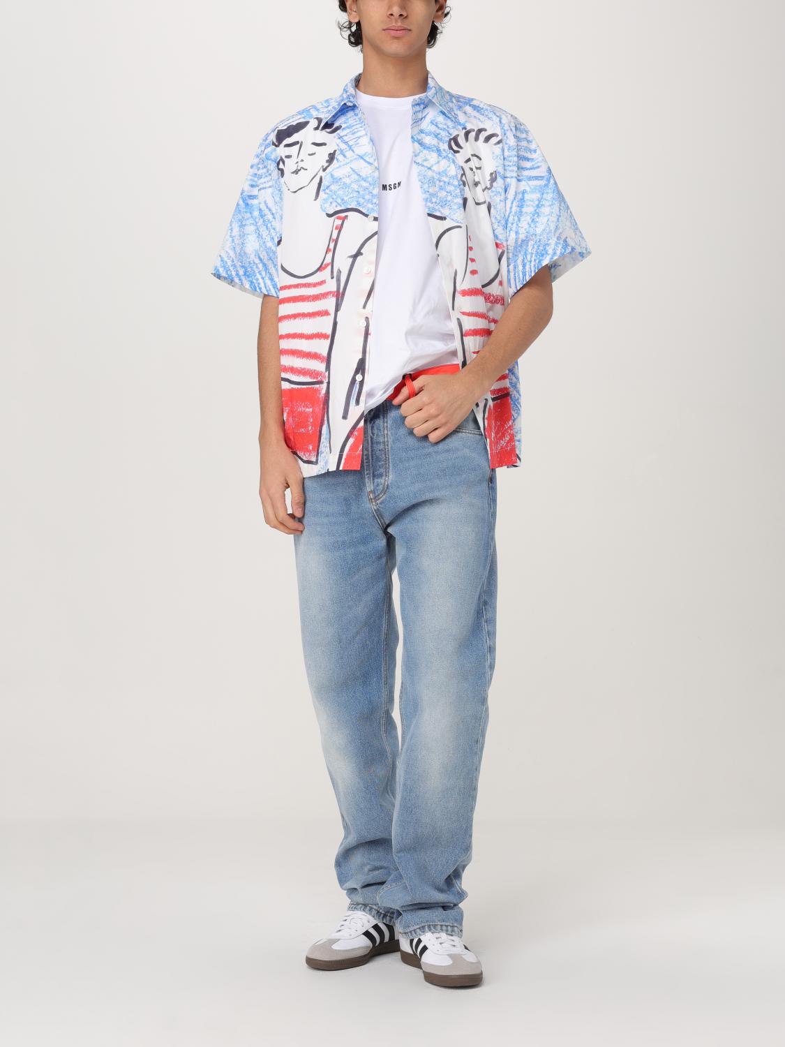 Relaxed Fit Jeans Contrast Waistband