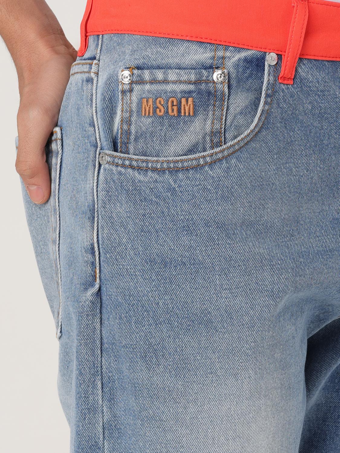 Relaxed Fit Jeans Contrast Waistband