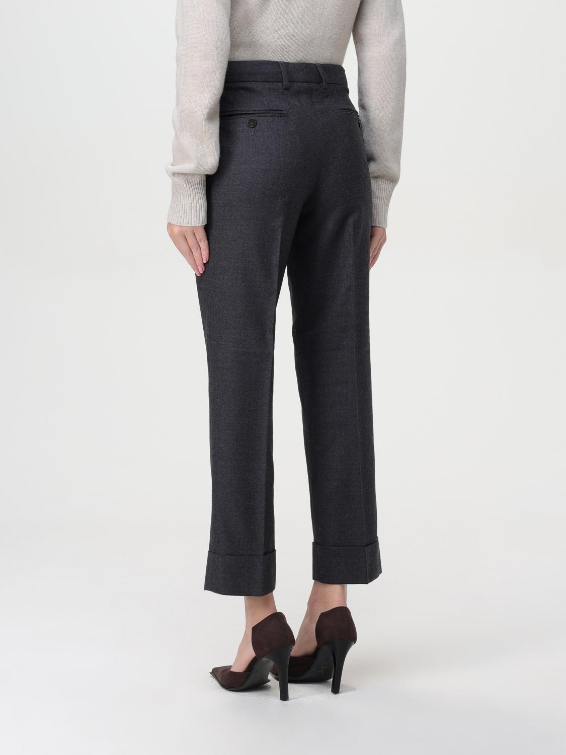 Slimfit Wool Trousers Cuffed Hem