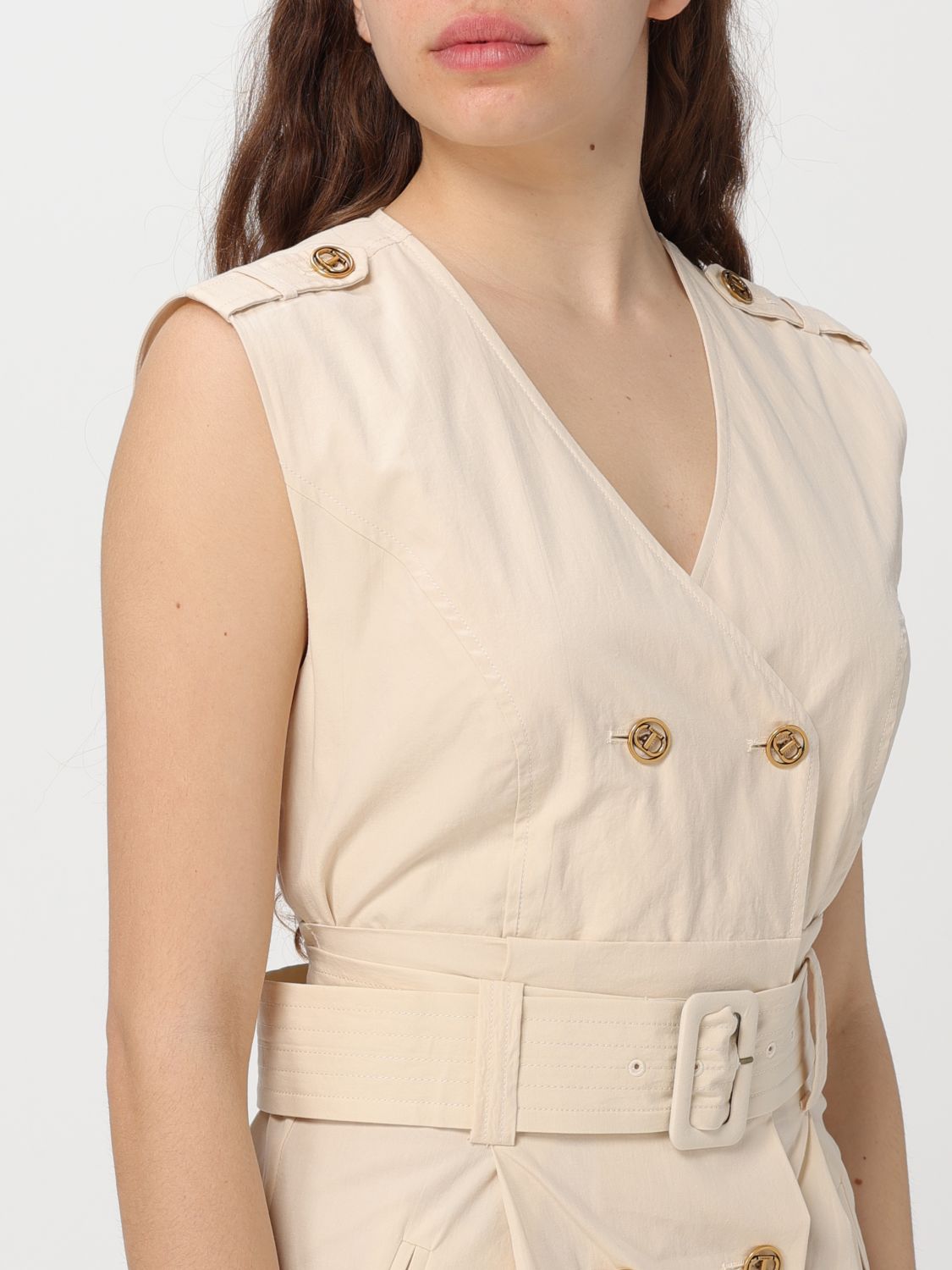 Belted DoubleBreasted Midi Dress