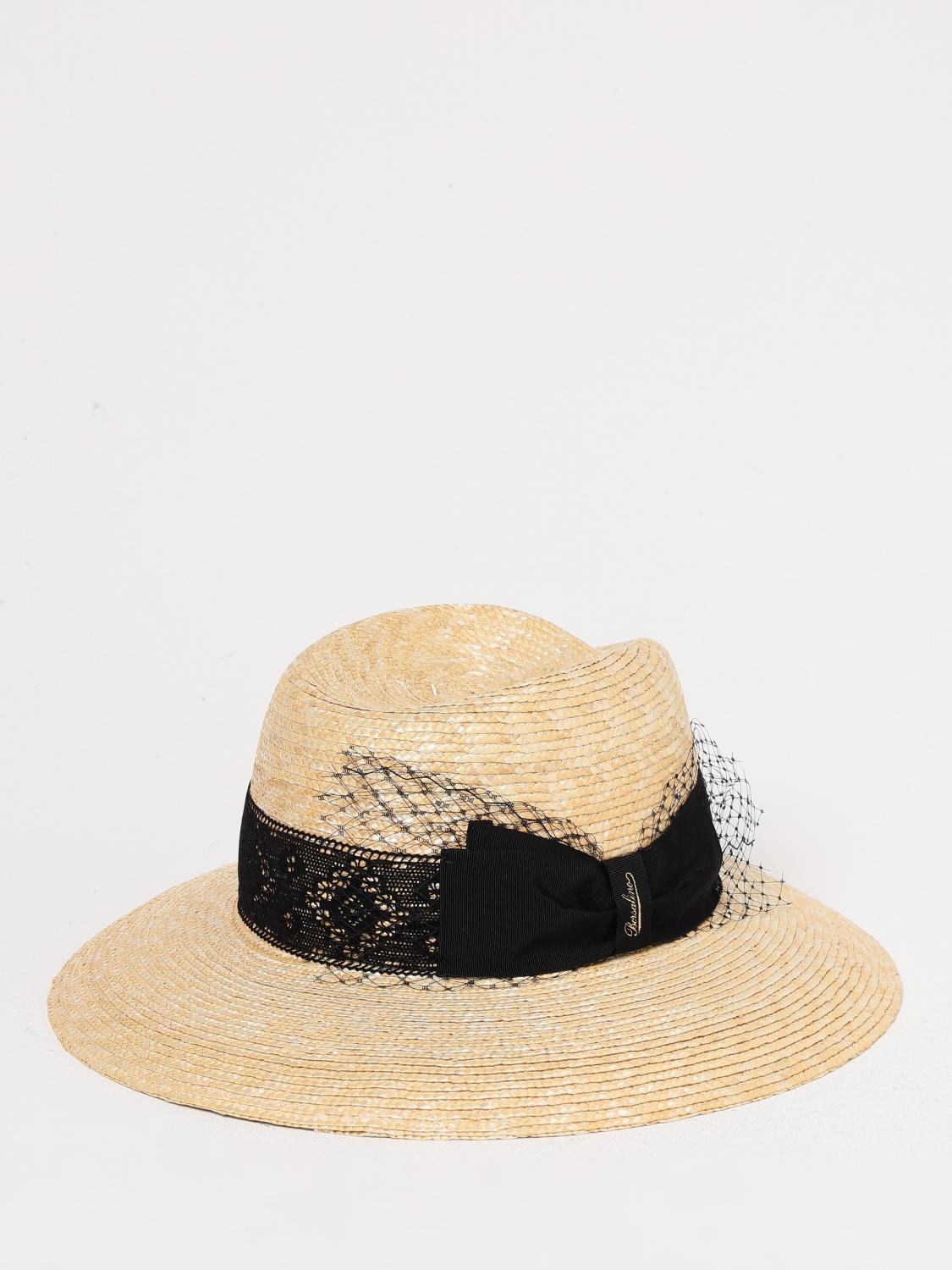 Straw Hat with Lace Band