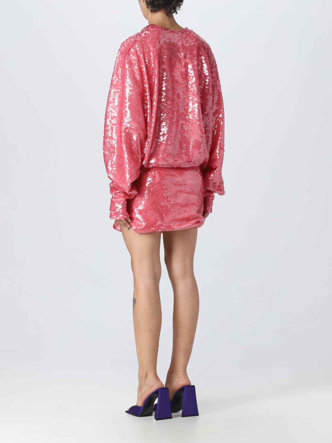 Sequin Mini Dress VNeck Long Sleeves