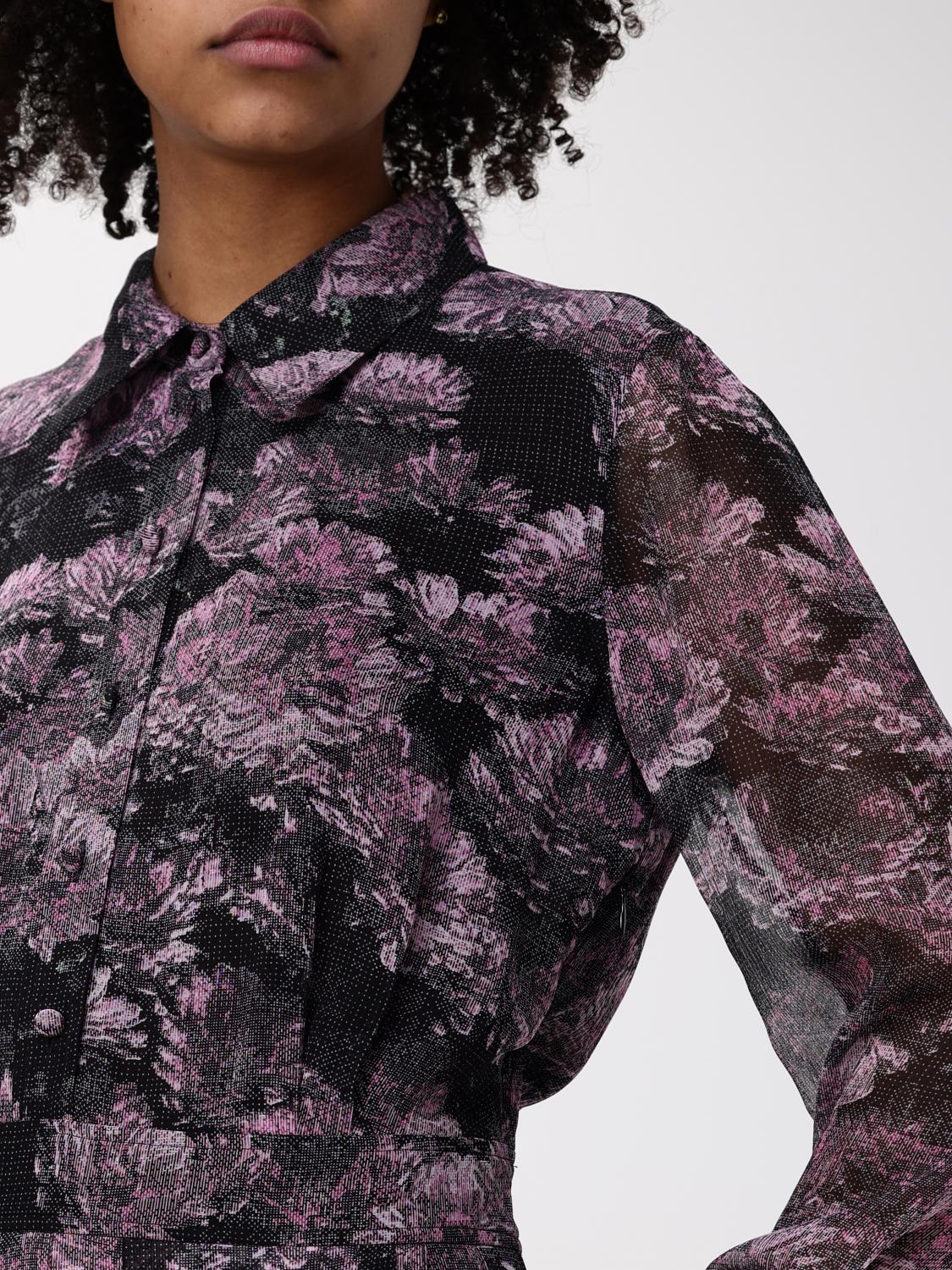 Floral Print Pleated Midi Dress