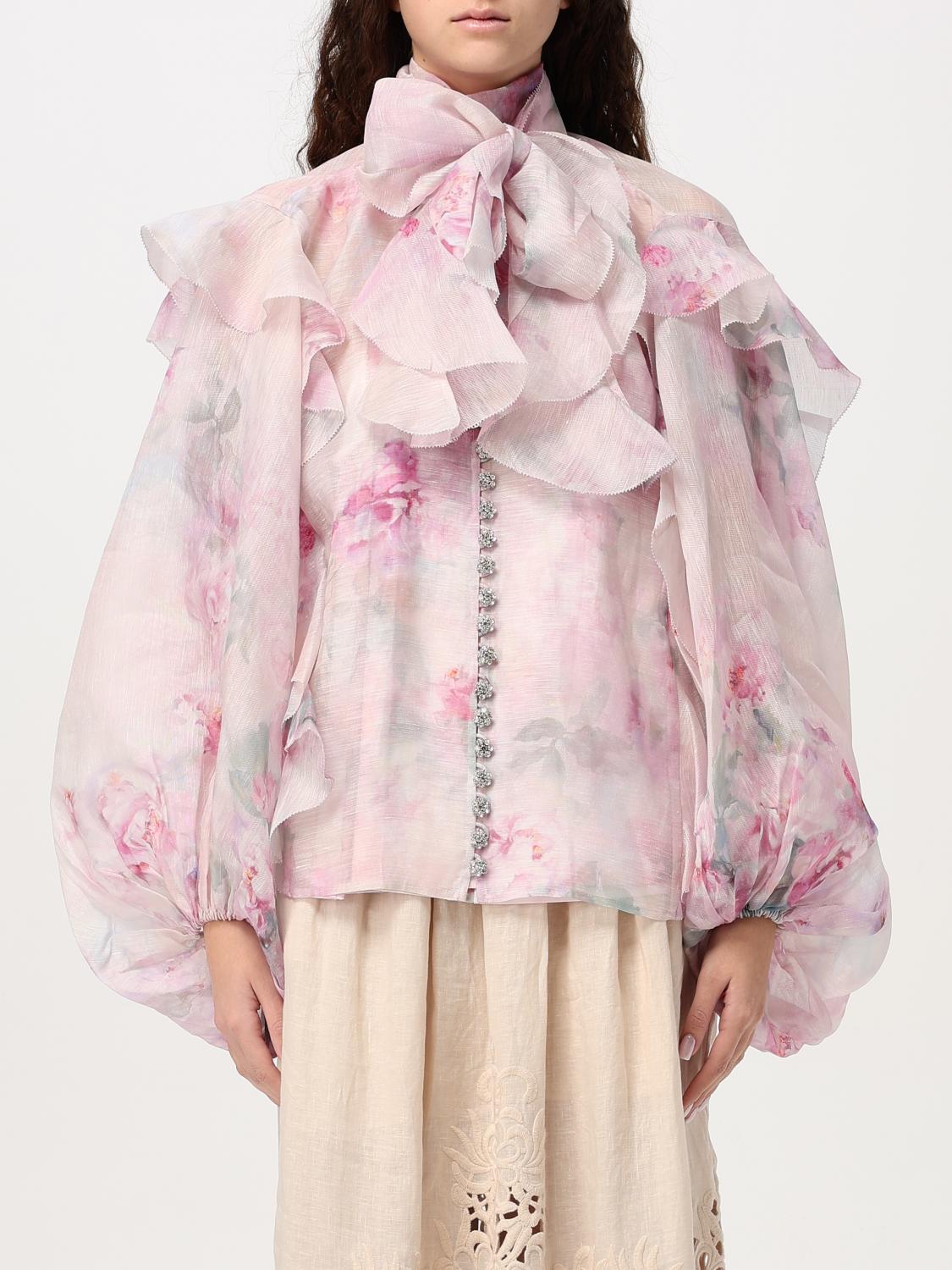 Romantic Floral Blouse Balloon Sleeves