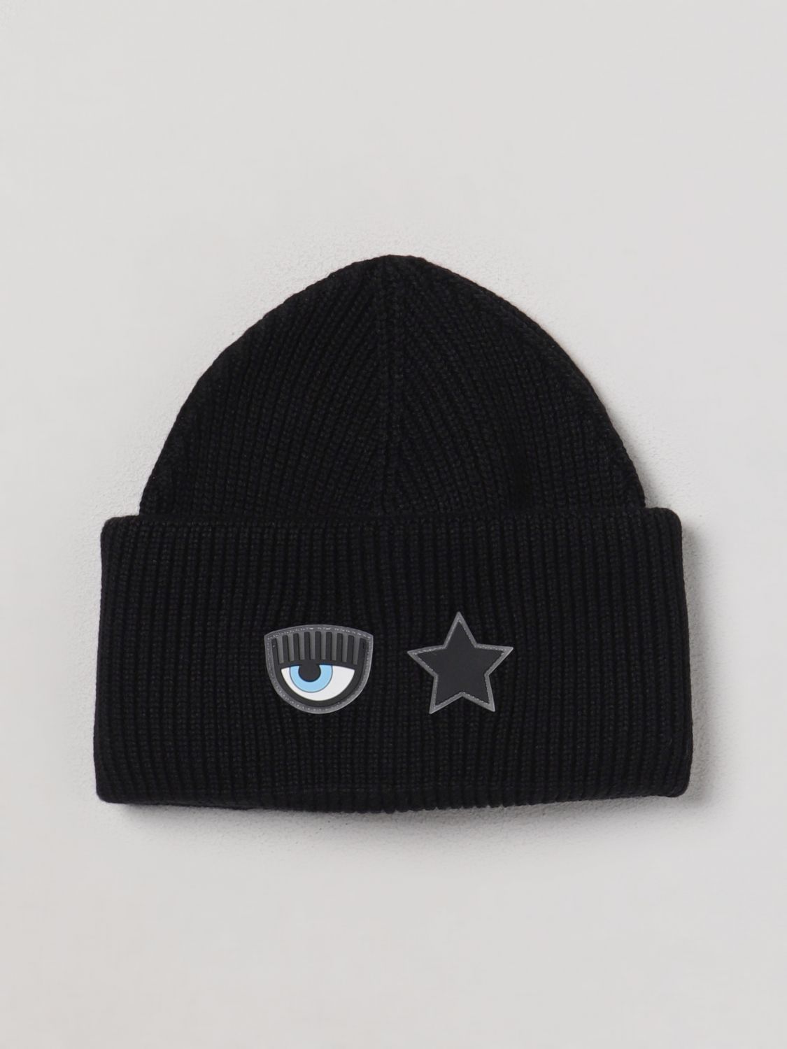 Ribbed Knit Beanie with Appliques