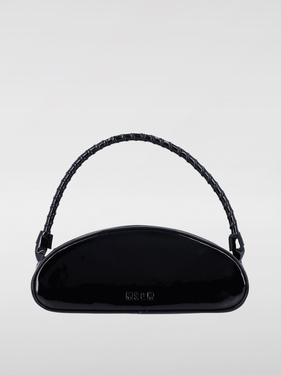 Half Moon Patent Leather Handbag