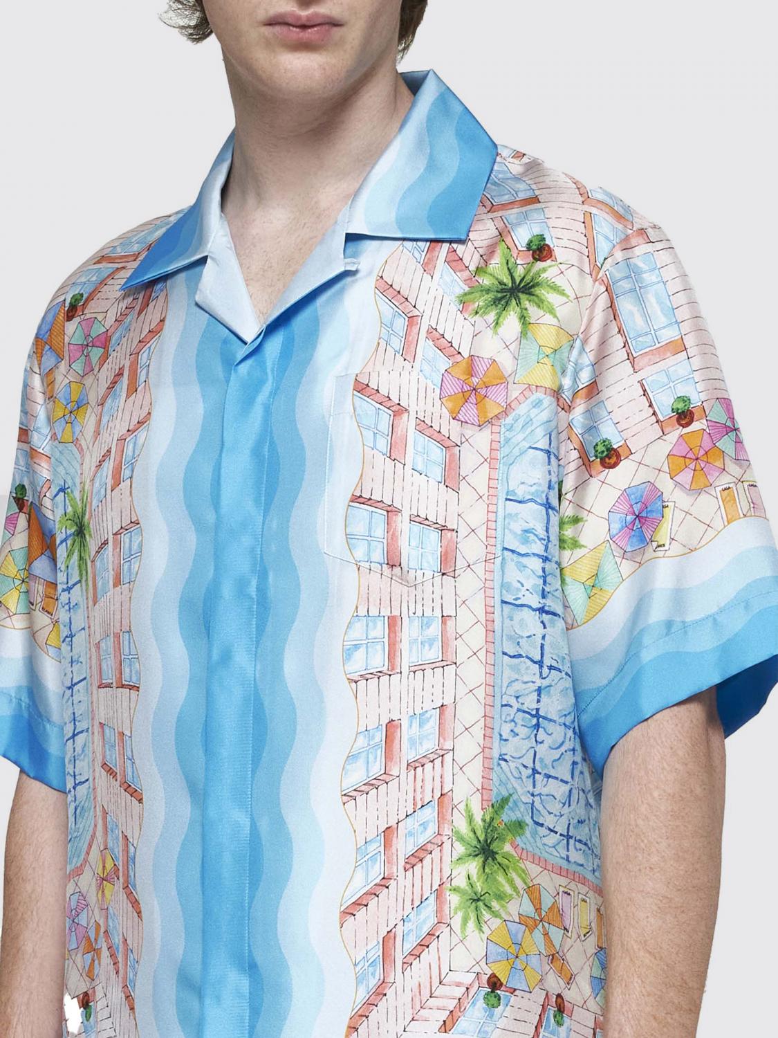 Poolside Print Silk Shirt