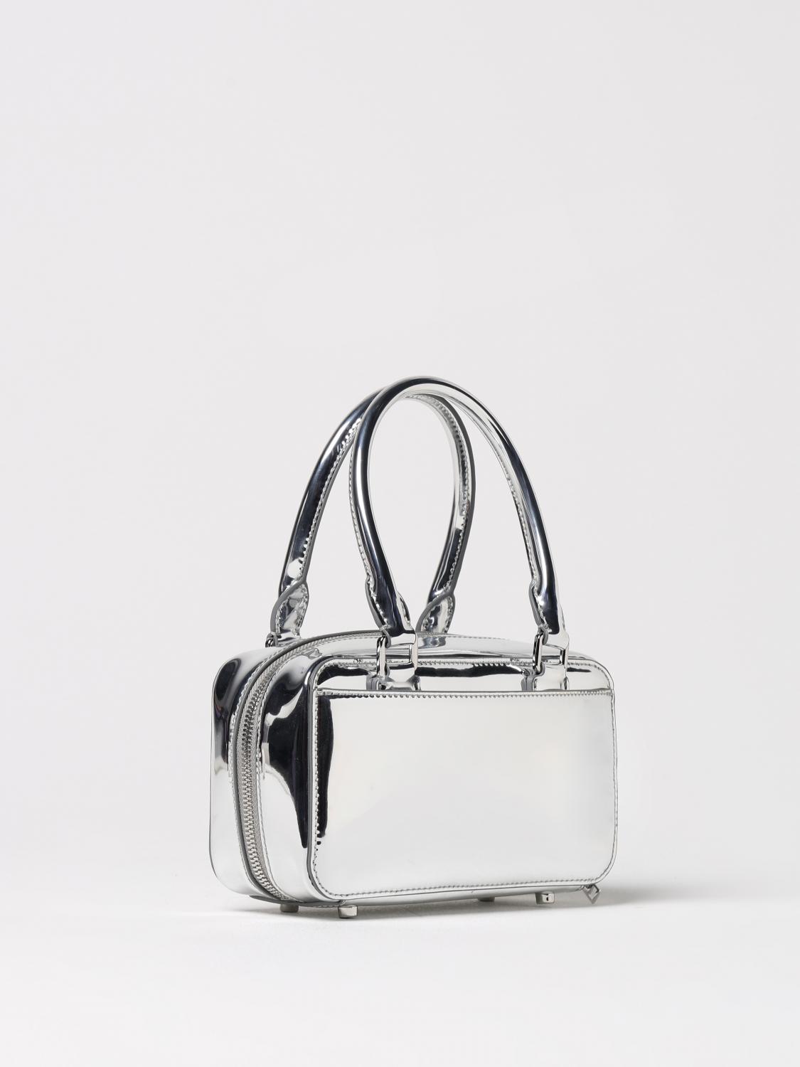 Metallic Bow TopHandle Handbag