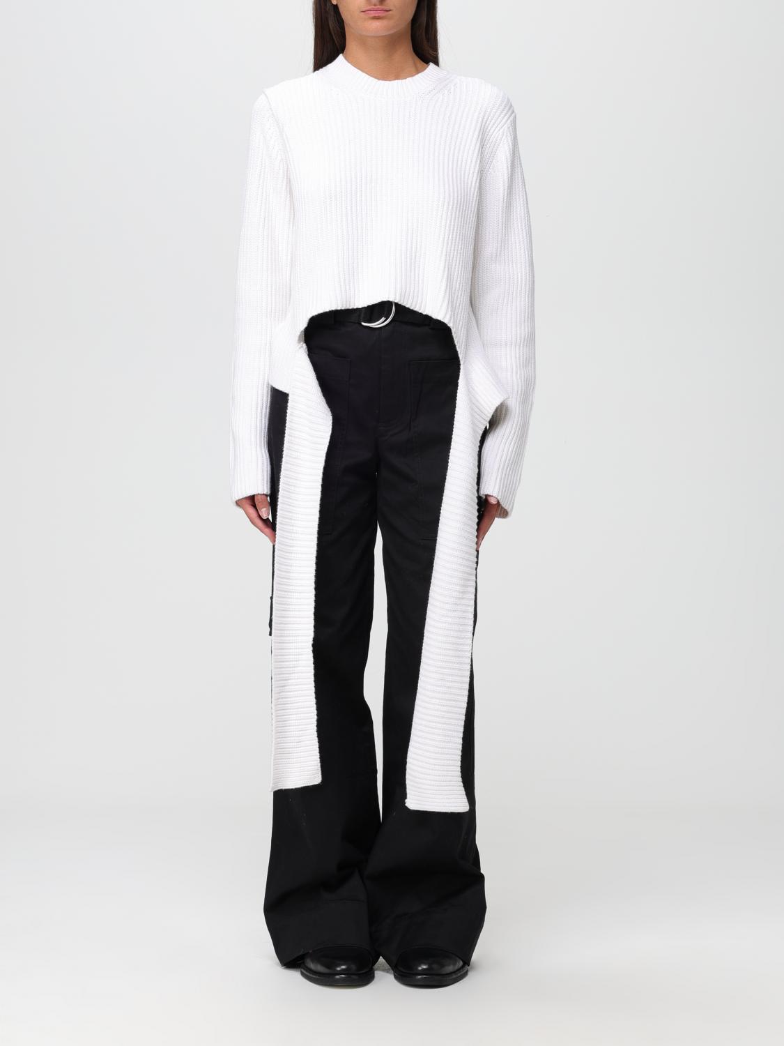 Cropped Ribbed Knit Sweater