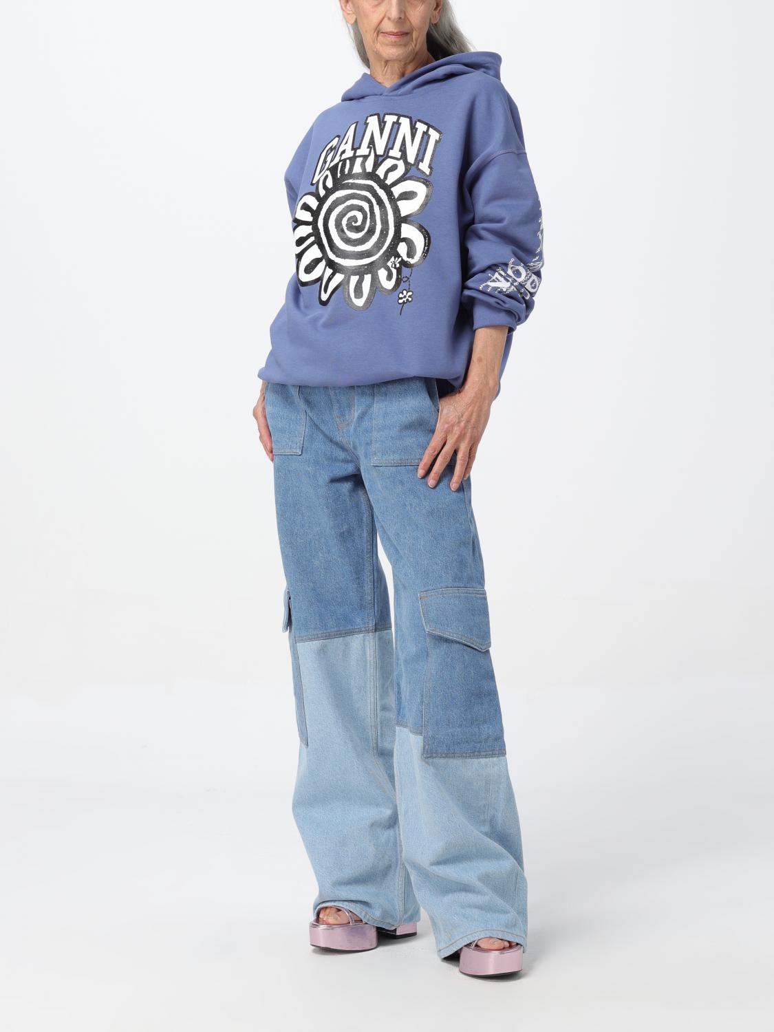 Patchwork Wide Leg Jeans