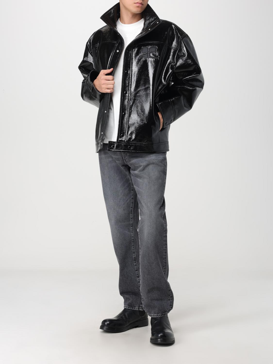 Patent Leather High Neck Jacket