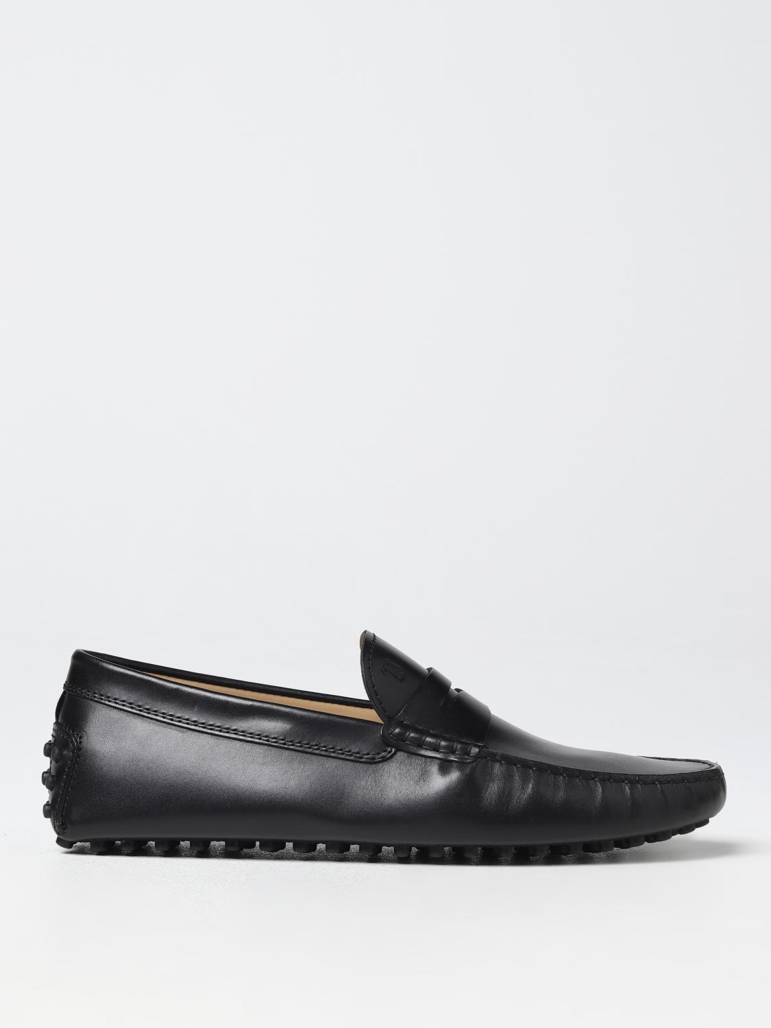Leather Moccasins with Penny Strap Detailing