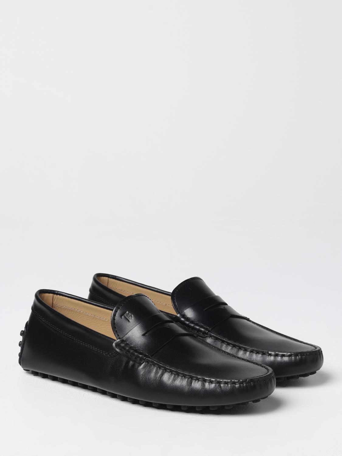 Leather Moccasins with Penny Strap Detailing