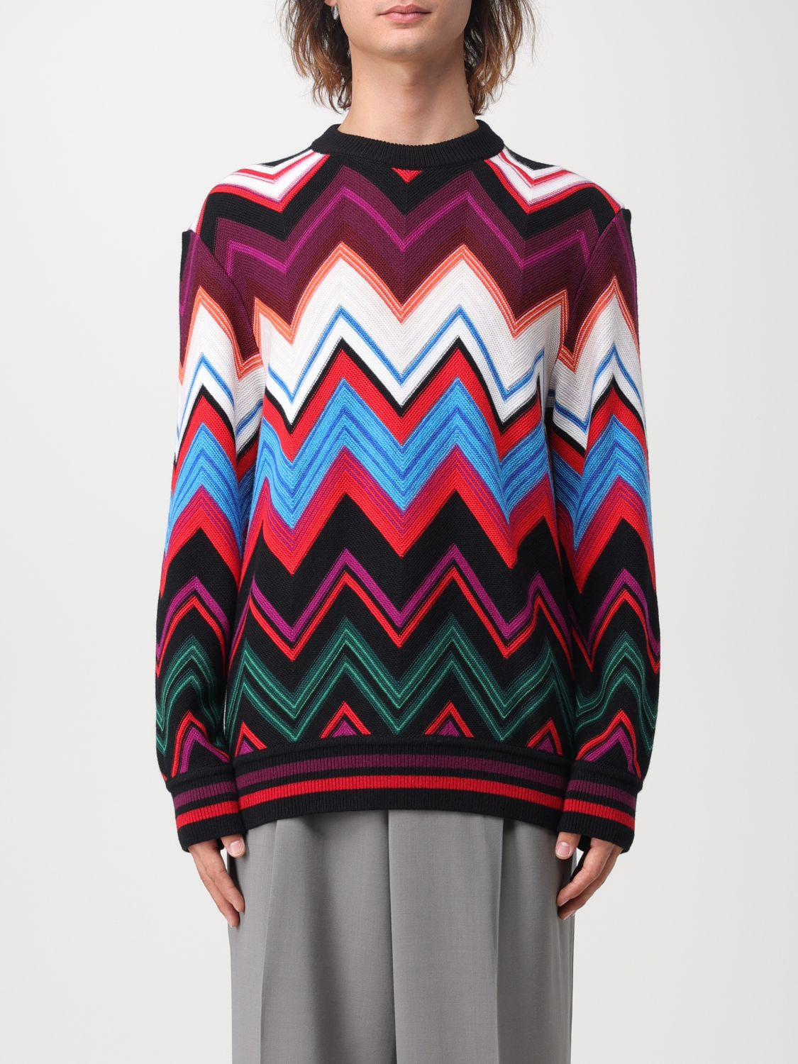 Chevron Knit Pullover Sweater