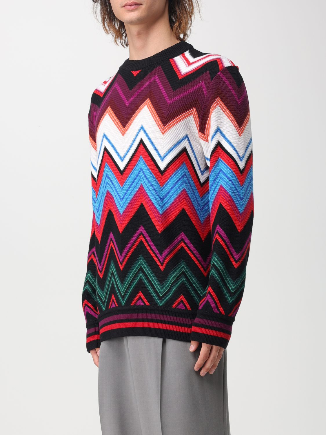 Chevron Knit Pullover Sweater