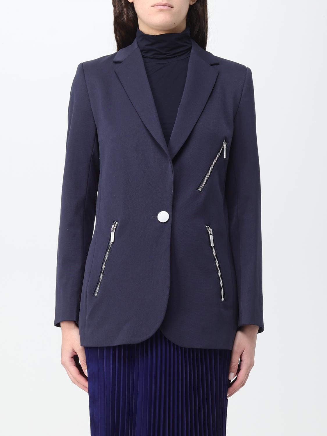 Tailored Blazer with Zipper Pockets
