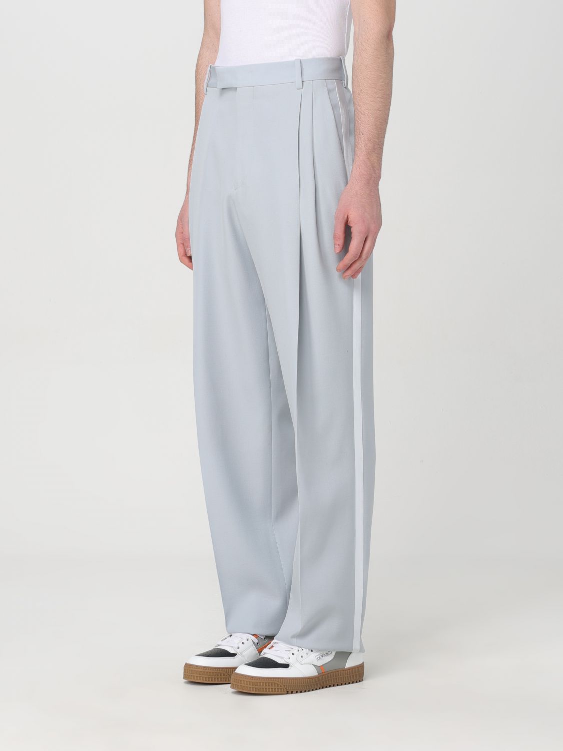 Pleated Trousers Wool