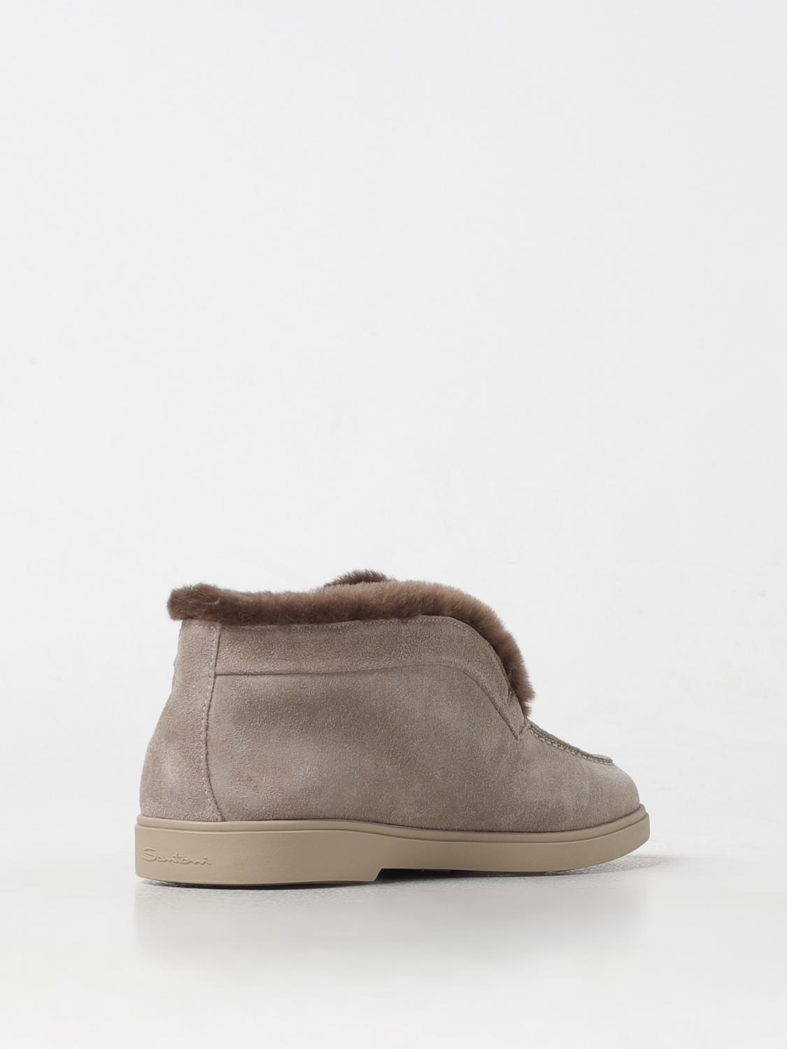 Suede Shearling Ankle Boots