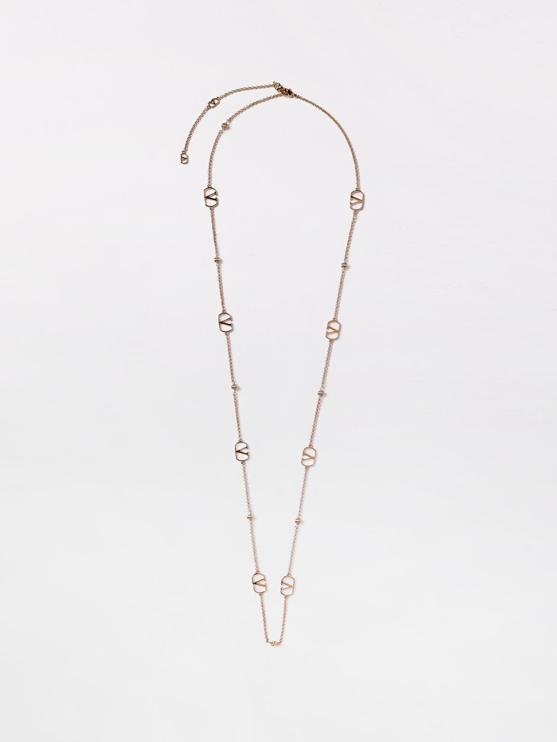 Valentino Garavani Logo Charm Necklace