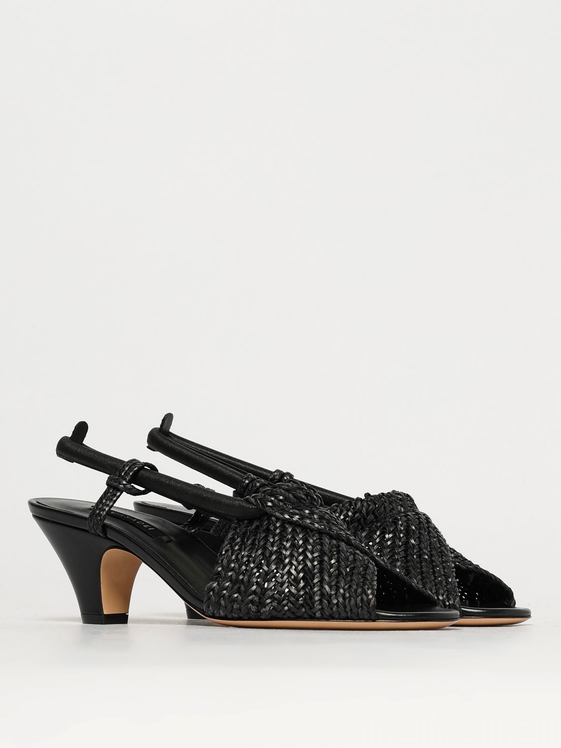 Flat Leather Strappy Sandals