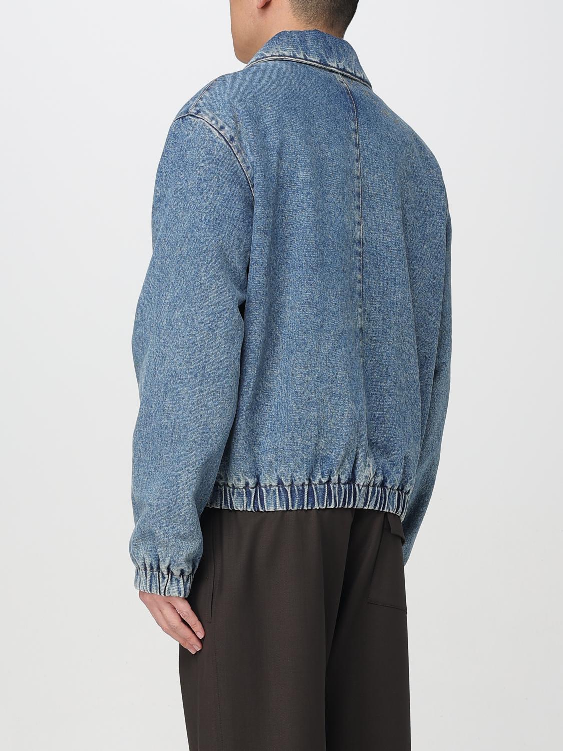 Denim Jacket Zip Closure Relaxed Fit