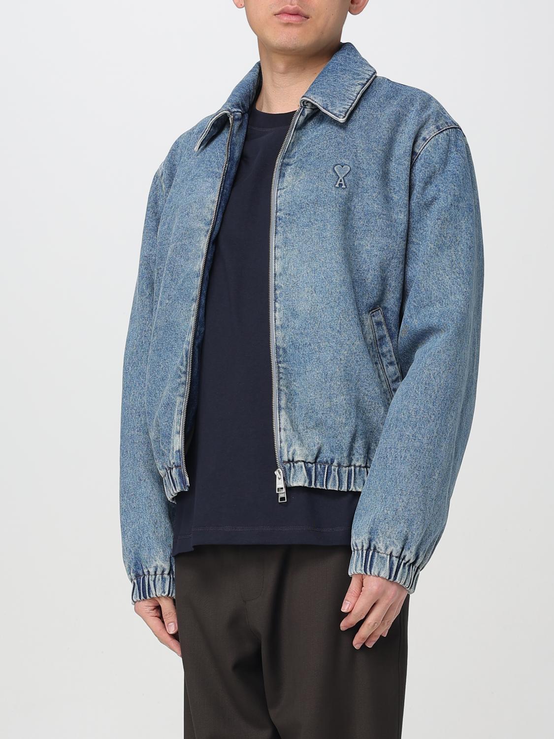 Denim Jacket Zip Closure Relaxed Fit