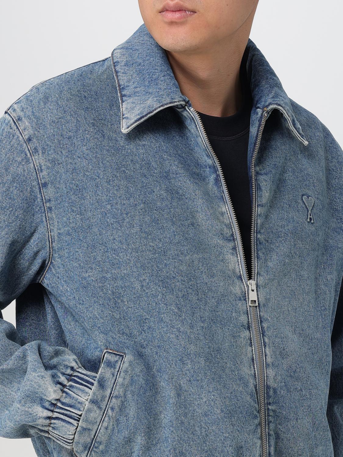 Denim Jacket Zip Closure Relaxed Fit