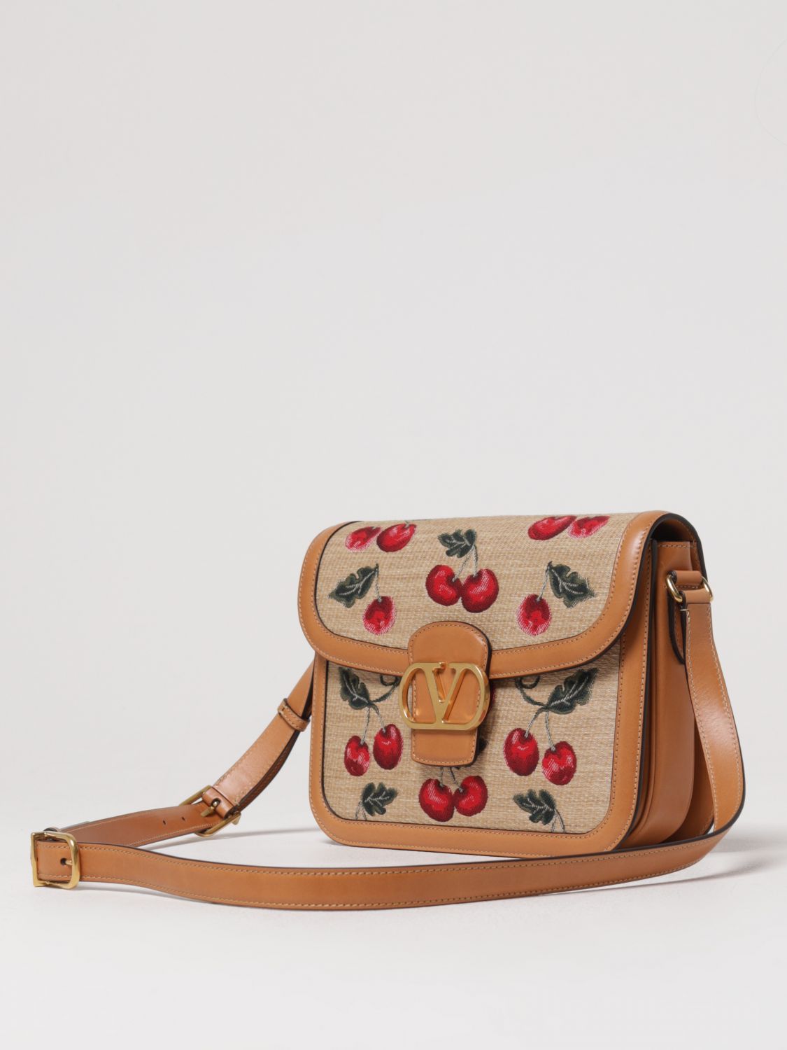 Roman Stud Cherry Print Crossbody