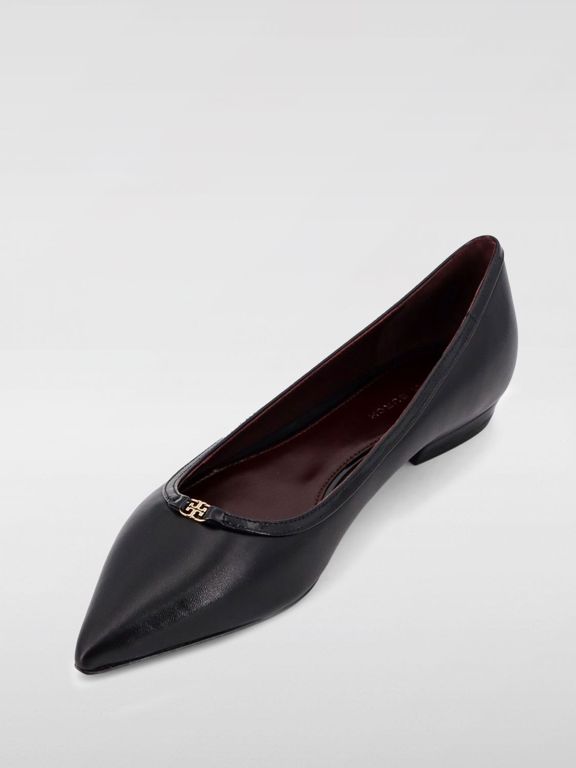 Minnie Travel Ballet Flat Leather Pointed Toe