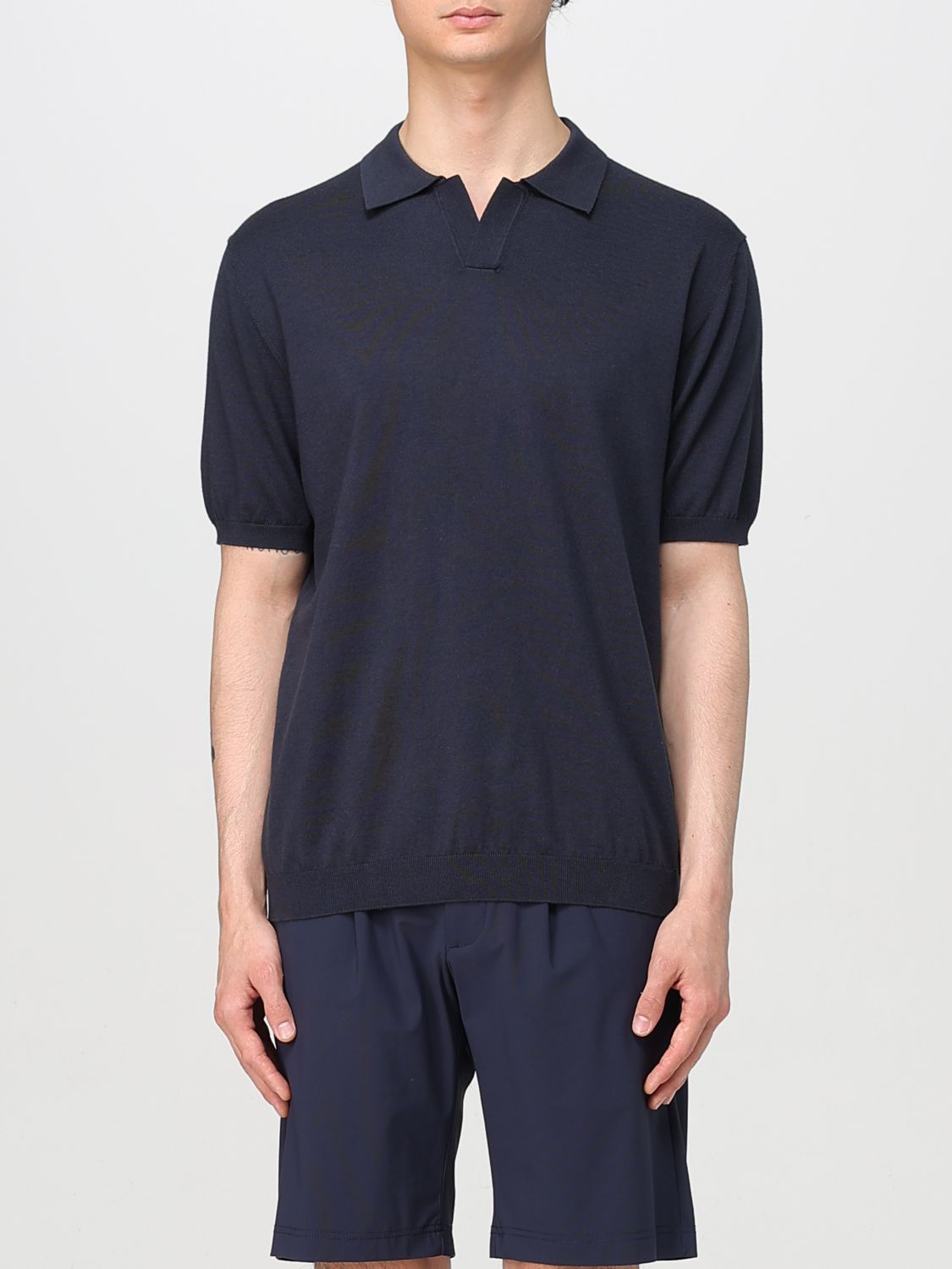 Knitted Short Sleeve Polo Shirt