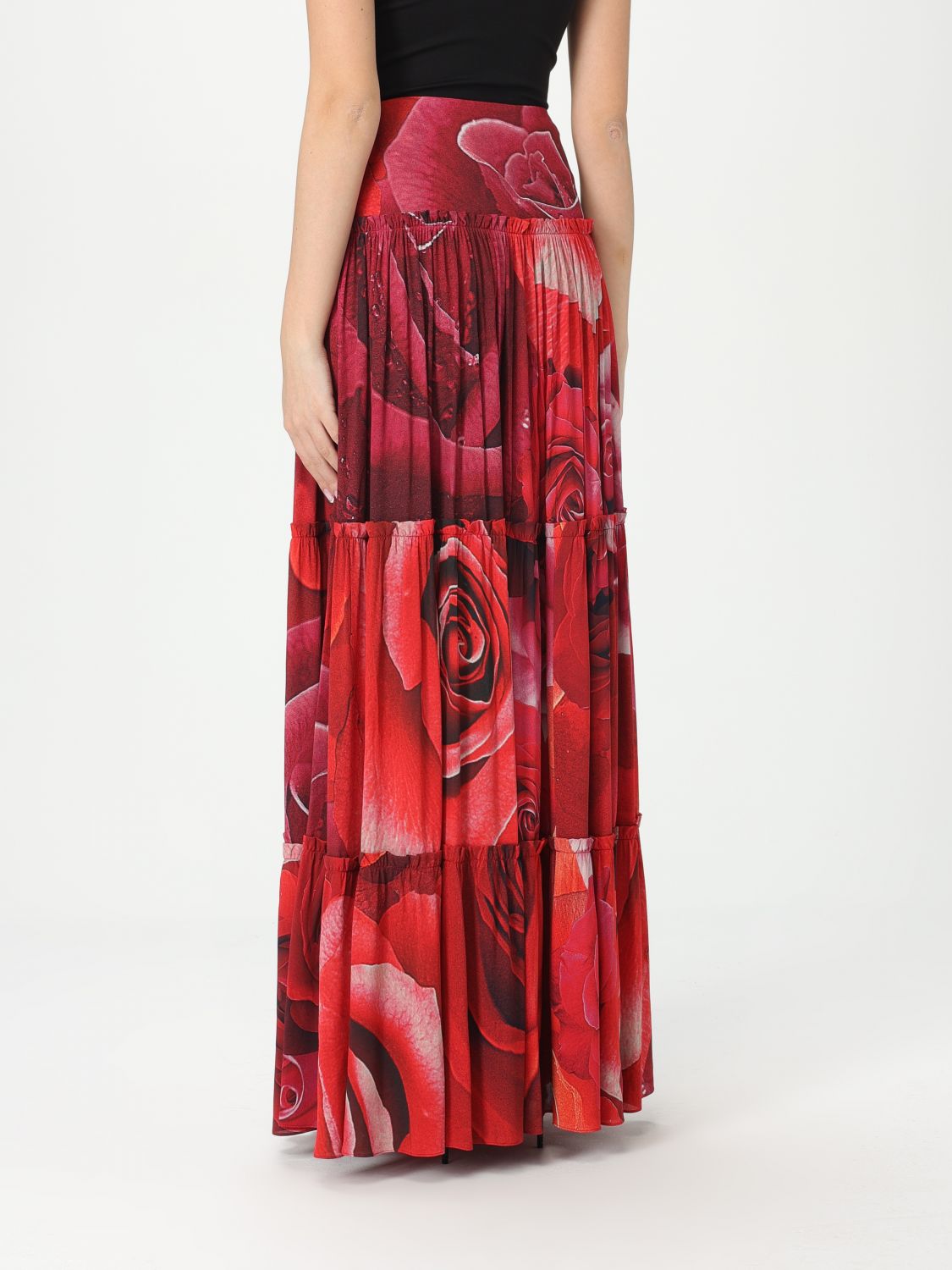 Elegant High-Waisted Midi Skirt