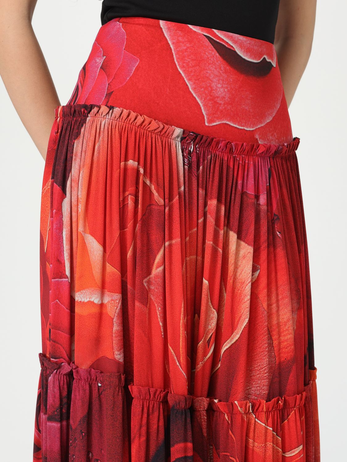 Elegant High-Waisted Midi Skirt