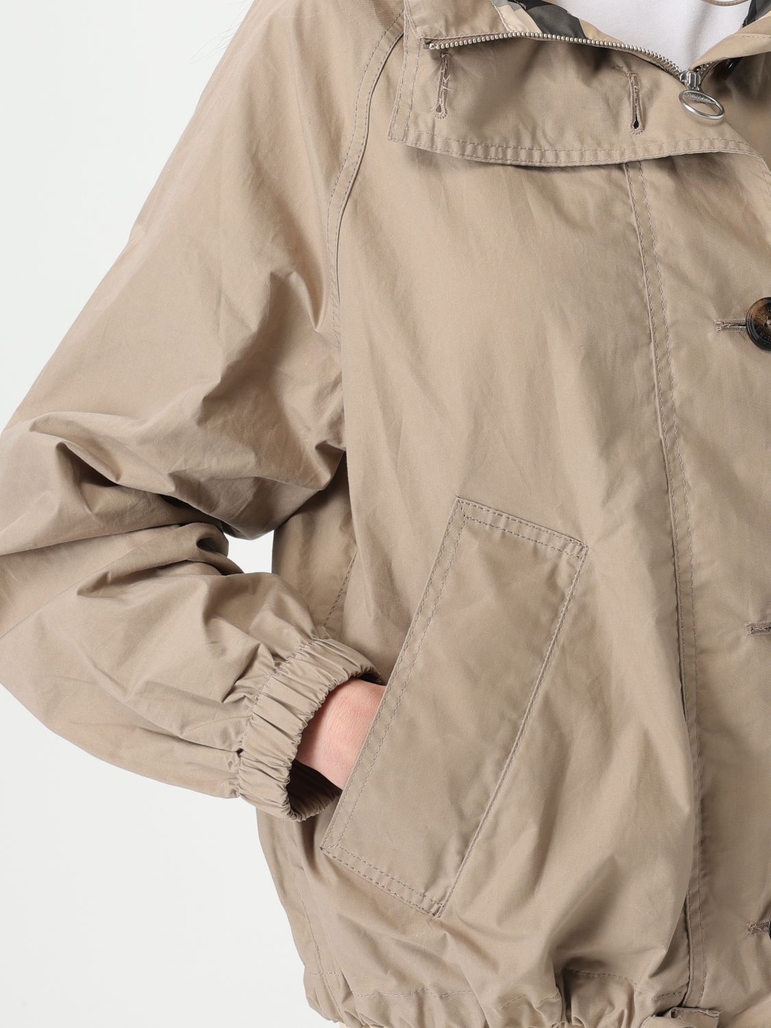 Hooded Cotton Jacket Relaxed Fit