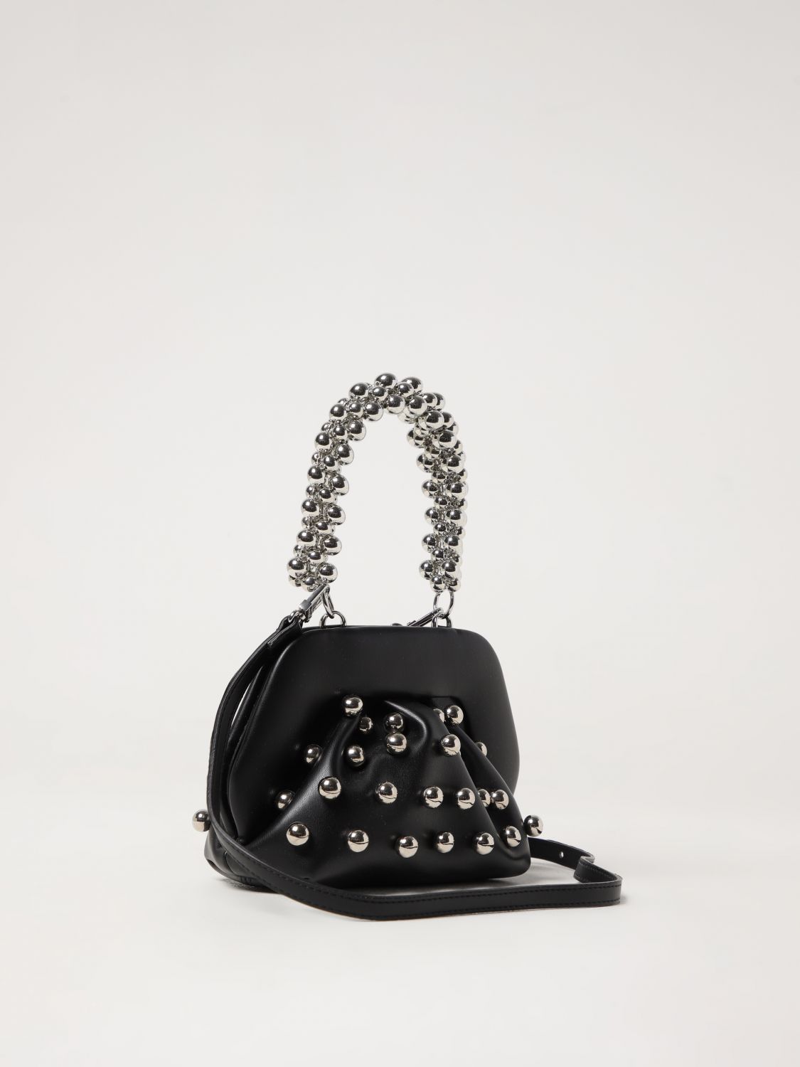 Studded Mini Bag Beaded Handle