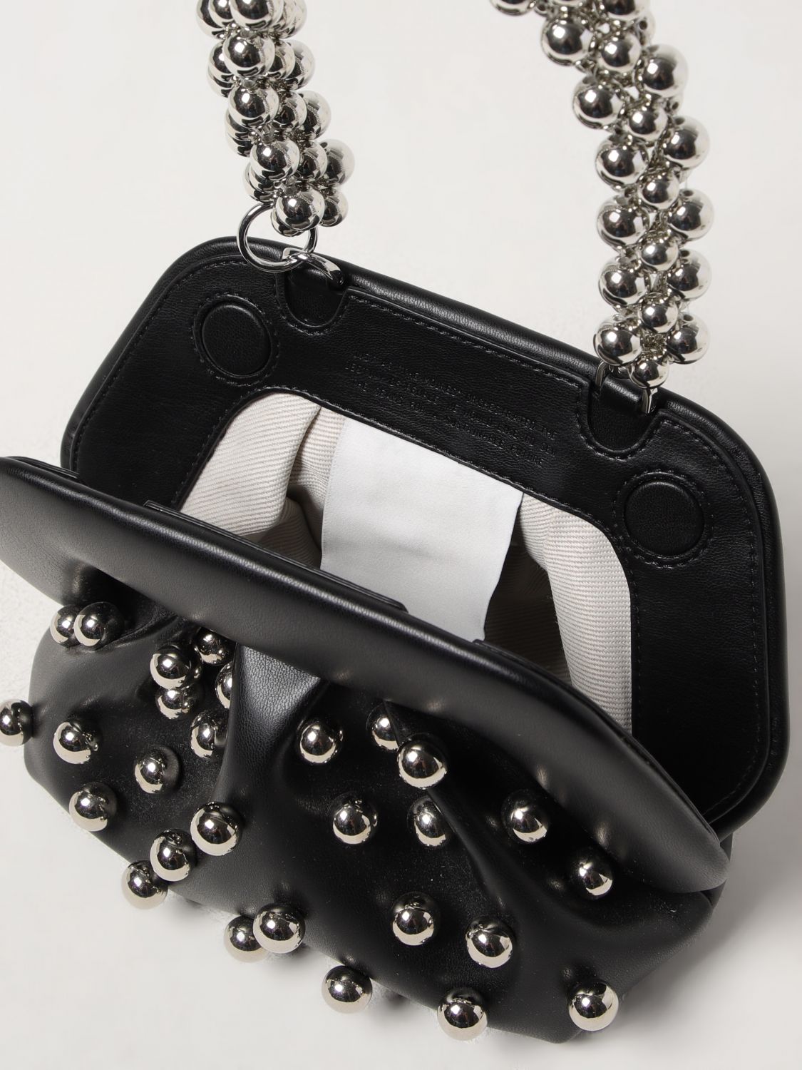 Studded Mini Bag Beaded Handle